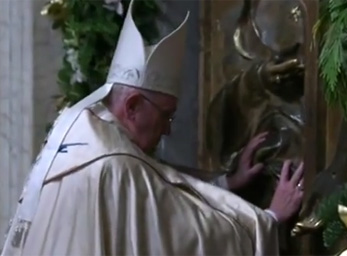 Papst Franziskus / screenshot ctv Öffnung der Heiligen Pforte Maria Maggiore