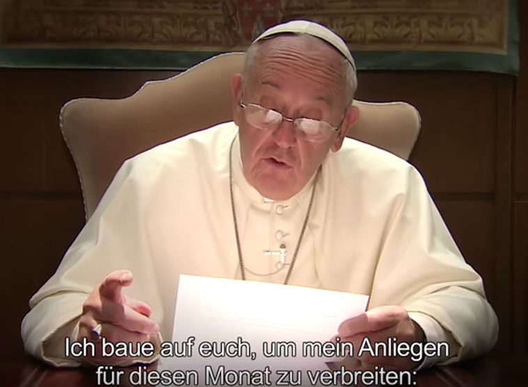 Gebetsmeinungen des Heiligen Vaters für Januar 2016 / Youtube/Vatican Gebetsmeinungen des Heiligen Vaters für Januar 2016