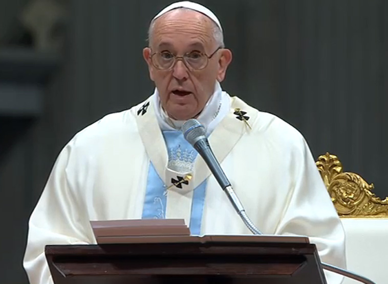 Papst Franziskus / screenshot ctv Neujahrsgottesdienst/Petersdom