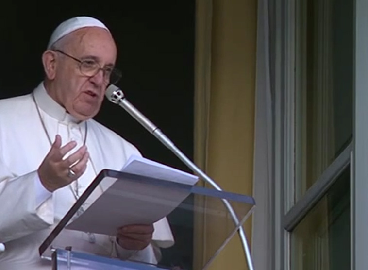Papst Franziskus / screenshot ctv Angelusgebet 3. Jänner 2016