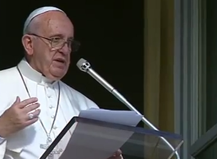 Papst Franziskus / screenshot ctv Angelusgebet 6. Jänner 2016
